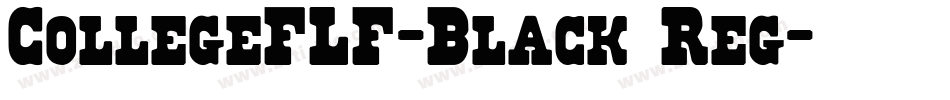 CollegeFLF-Black Reg字体转换